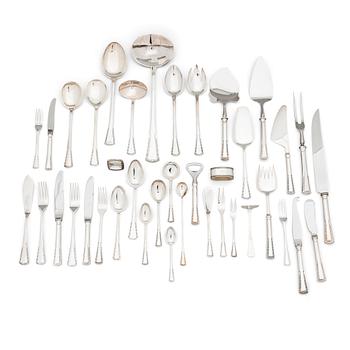 A 166-piece Tillander silver cutlery set, 'Käpy' (Cone), Helsinki 1996-2000. Design: Vilho Ellenberg, 1920s.