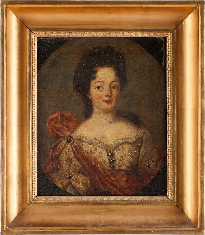 OKÄND KONSTNÄR, olja på duk, tidigt 1700-tal.