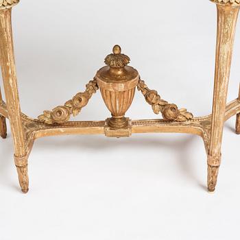 A Gustavian console table.