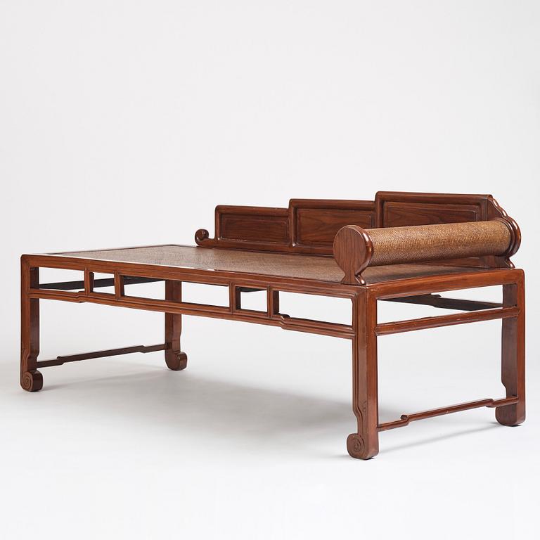 A Chinese day bed, Qing dynasty, second half of 19th century.