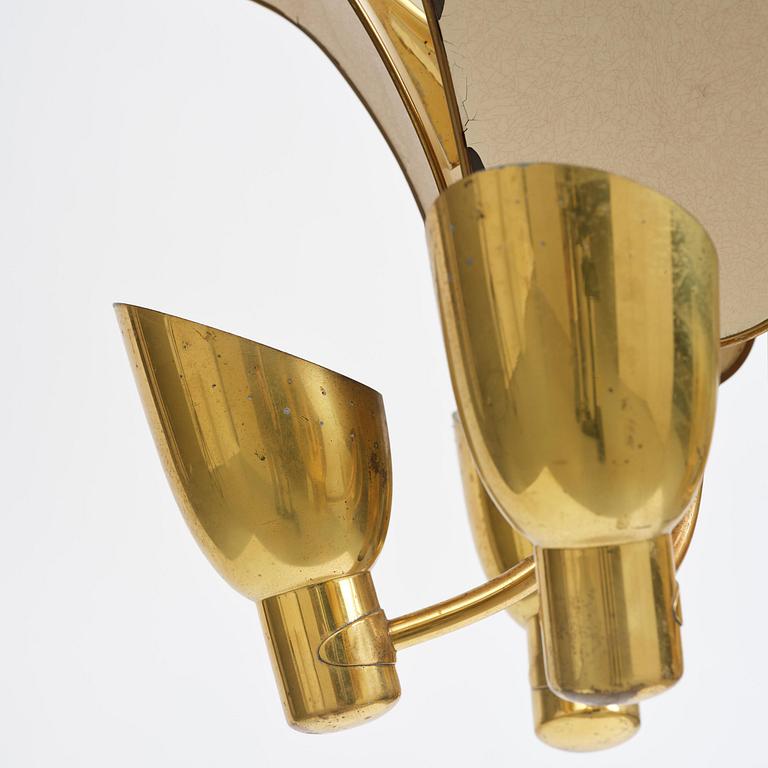 Carl-Axel Acking, a rare ceiling lamp model 982, Bröderna Malmströms Metallvarufabrik, Malmö, 1950s.