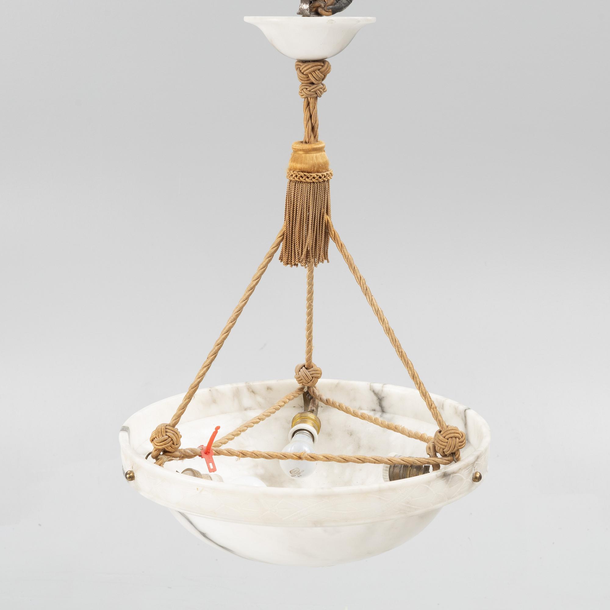 Takampel, alabaster, 1920-tal.