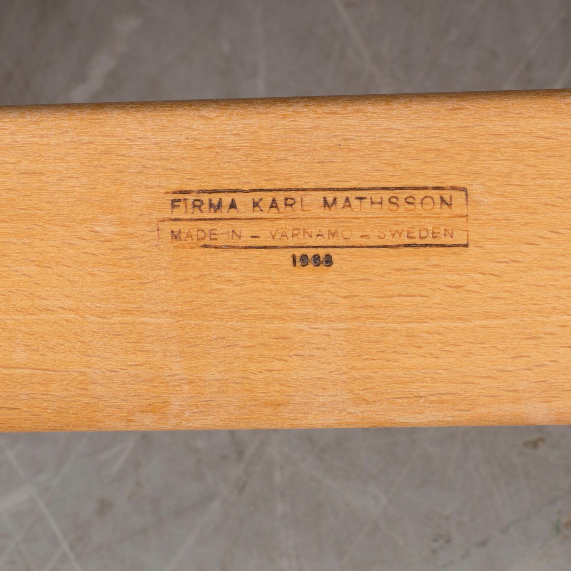 BRUNO MATHSSON, fåtöljer, ett par, "Eva". Firma Karl Mathsson, Värnamo.