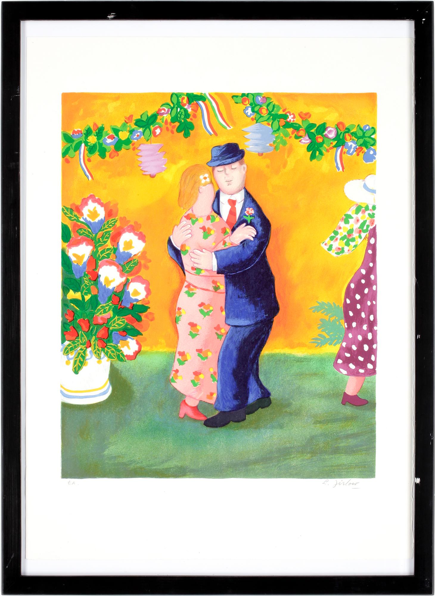 LENNART JIRLOW, litografi, sign, provtryck.