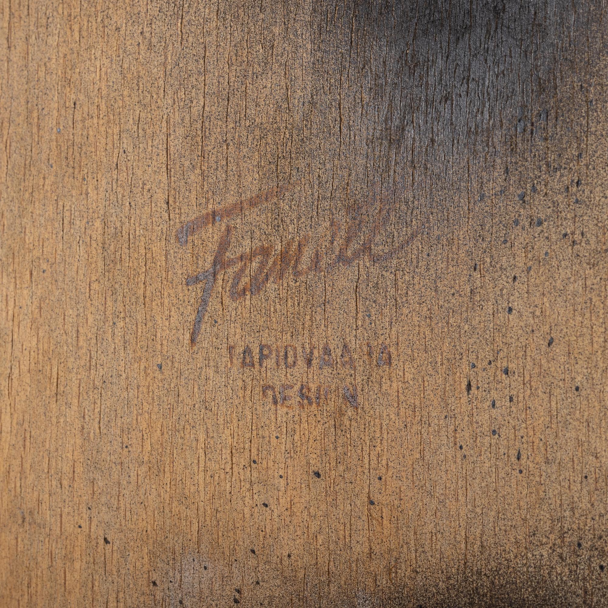 Ilmari Tapiovaara, a set of six 'Fanett' chairs from Edsbyverken, 1960's.