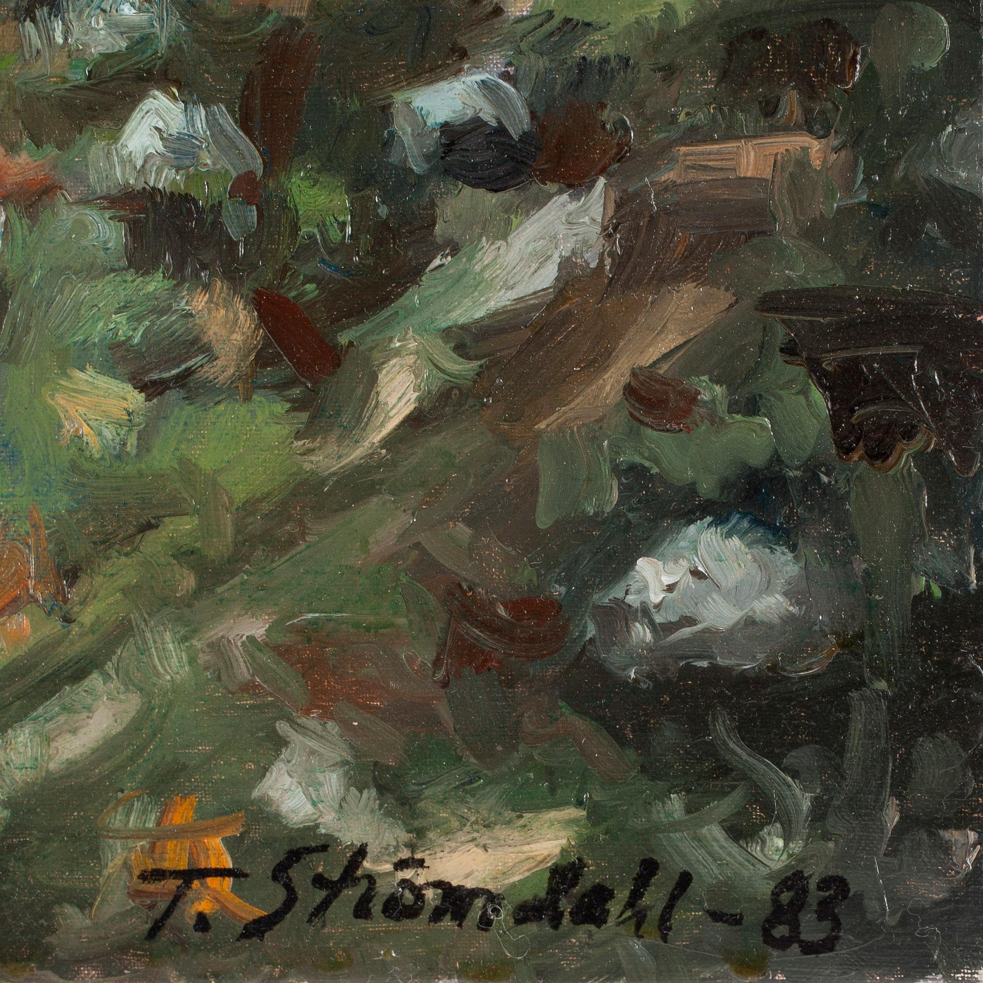 THOMAS STRÖMDAHL, olja på duk, sign o dat -83.