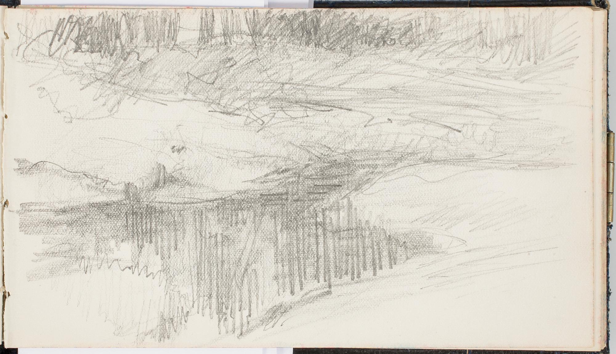 ROBERT THEGERSTRÖM, skissbok med 65 blad. Signerad och daterad 15/6 1894.