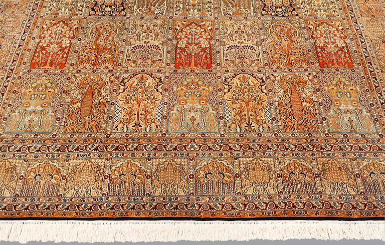 A carpet, Silk Kashmir, sk 24X24 297 x 186 cm.
