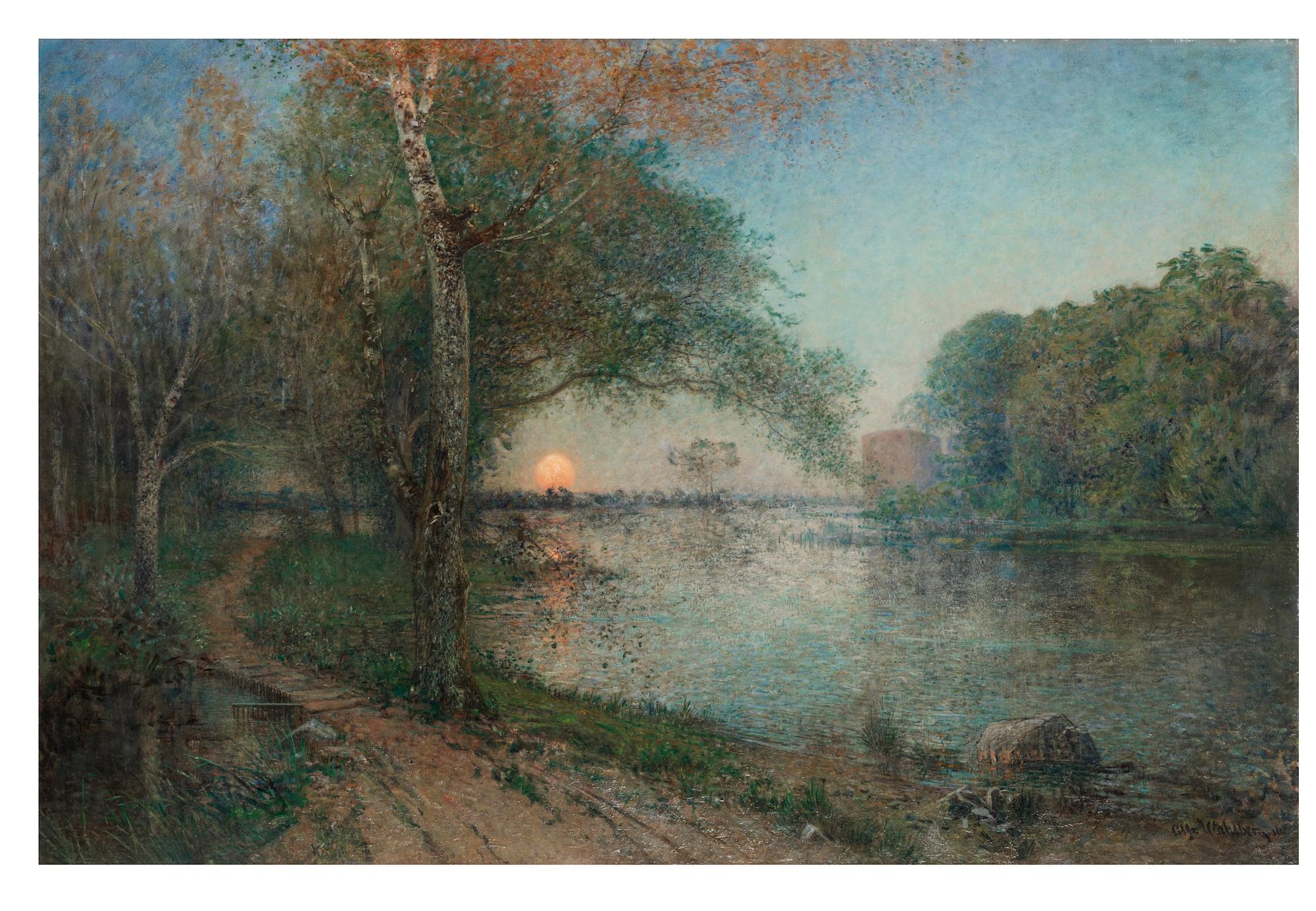 ALFRED WAHLBERG, olja på duk. Signerad Alfr. Wahlberg och daterad 1906.