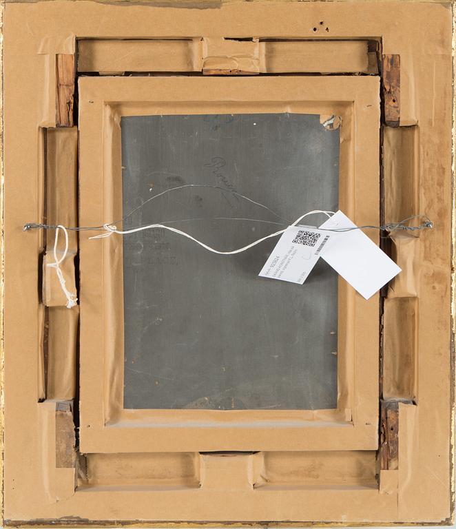 Unknown master, oil on panel, signed F.L. Rezin.