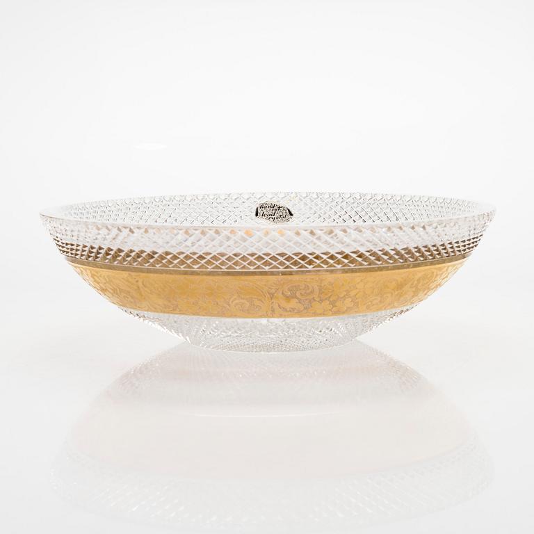 A Crystal Bowl by Moser, Karlsbad, mid-20th century.
