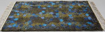 Ulla Brandt, A CARPET, "Tjärn", knotted pile, ca 177 x 125 cm, signed AB MMF UB BS.