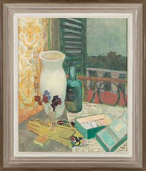 Tove Jansson, Still-life with a white vase.