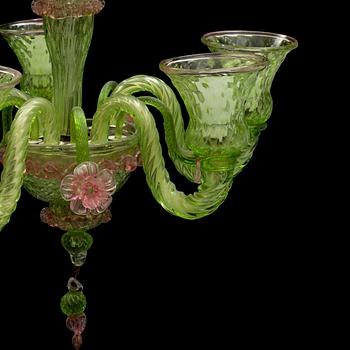 A Murano glass chandelier.