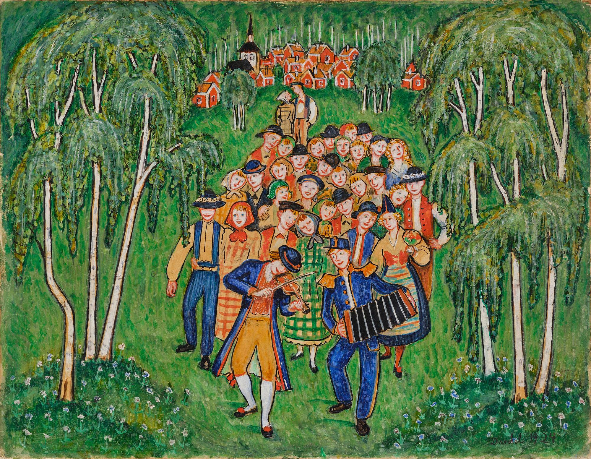 Nils von Dardel, ”Midsommar”.