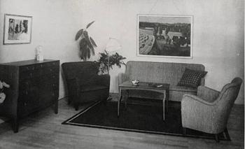 BIRTE IVERSEN, a pair of easy chairs for cabinetmaker A.J. Iversen, Denmark 1940's.