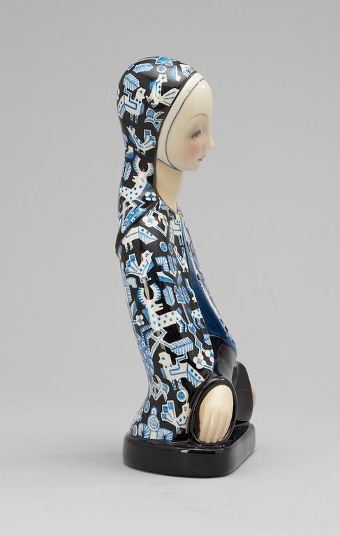 A Lenci creamware figure, 'Rassegnazione' by Elena Scavini, Italy 1937.