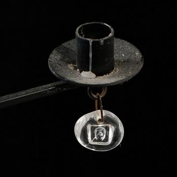 LJUSKRONA, Erik Höglund, Boda glasbruk, 1900-talets andra hälft. Höjd 40 cm.
