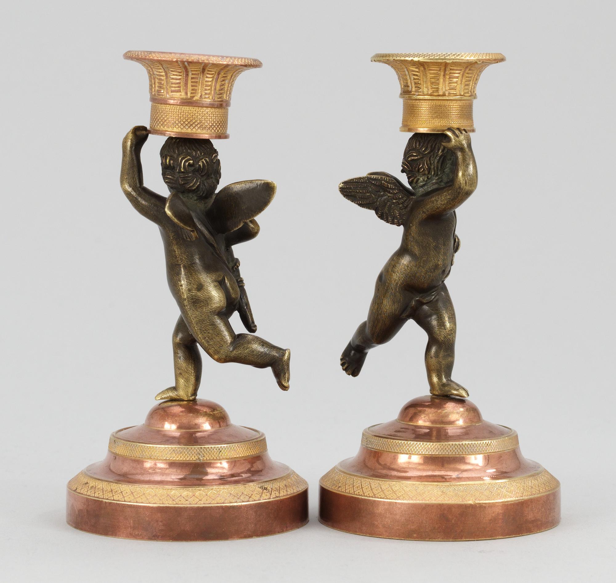 A pair of Russian Empire candlesticks.