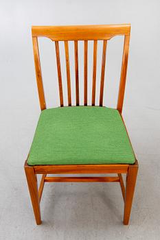 Svante Skogh, a set of sex chairs from Vindö Balder möbler, Vaggeryd, second half of the 20th century.