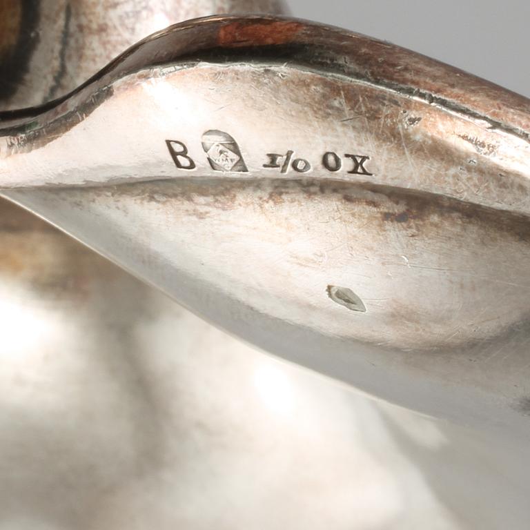 PARFYMBRÄNNARE, nysilver, WMF, Tyskland, jugend, 1900-talets början.