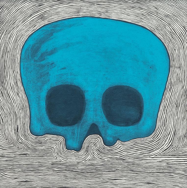 Jan Håfström, "Blue skull".