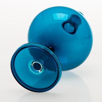 NANNY STILL, "Harlekiini" Liköörikarahvi ja 9 liköörilasia, Riihimäen Lasi Oy. 1950-60-luku.