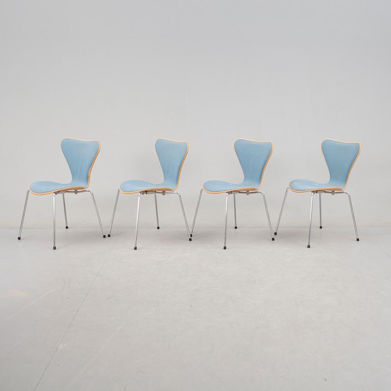 STOLAR, 4 st, "Sjuan", Arne Jacobsen för Fritz Hansen.