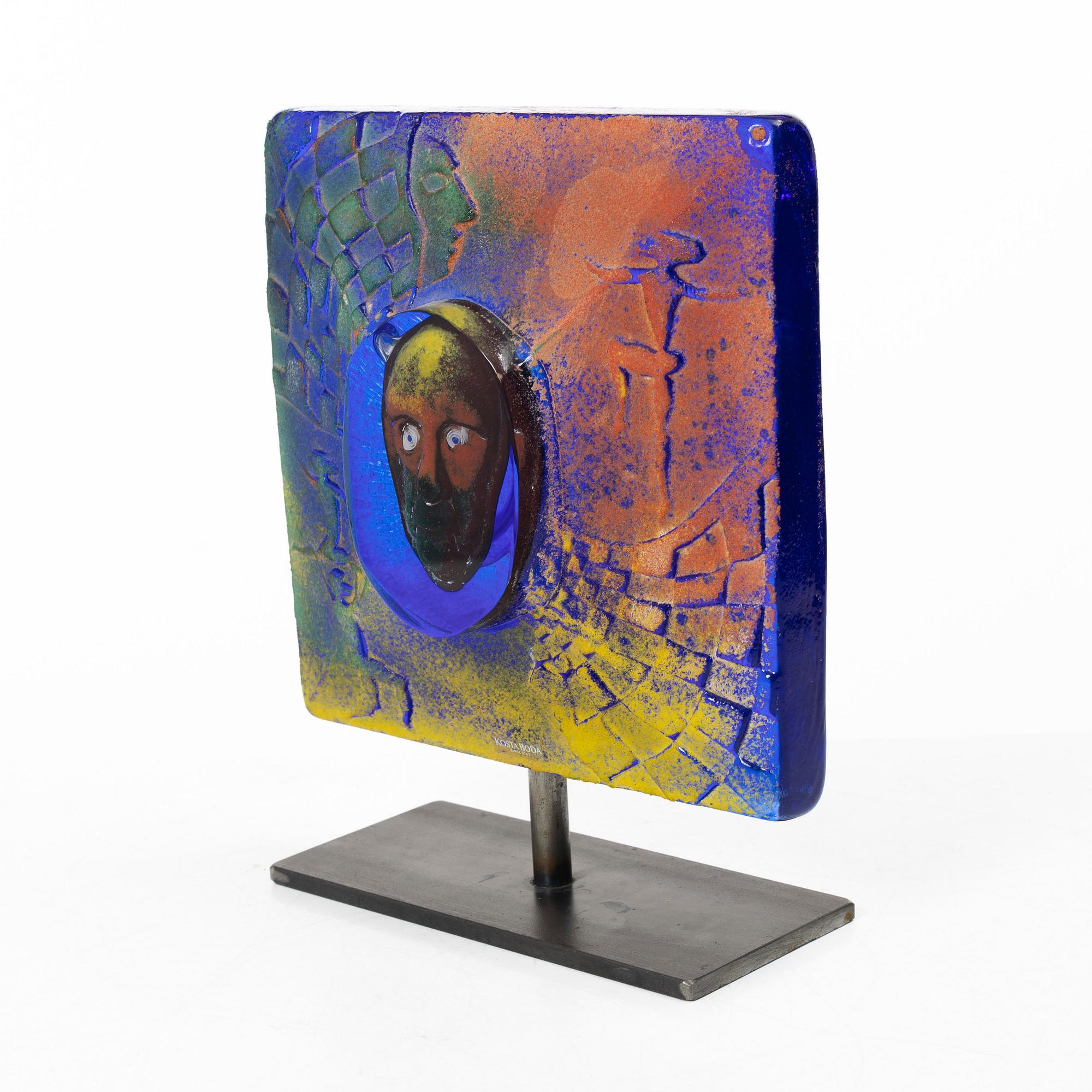 Kjell Engman, a glass sculpture, Kosta Boda, signed.