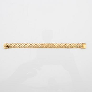 Bracelet 18K gold x-link, Björn Svensson Johanneshov 1957.