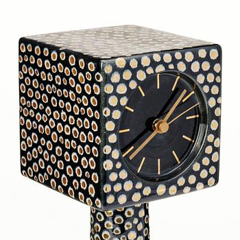 Birger Kaipiainen, a stoneware table clock, Arabia, Finland.