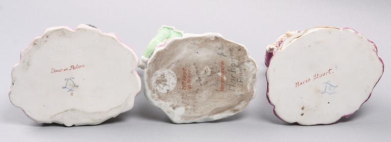 FIGURINER, porslin, 3 st, Sevrestil.
