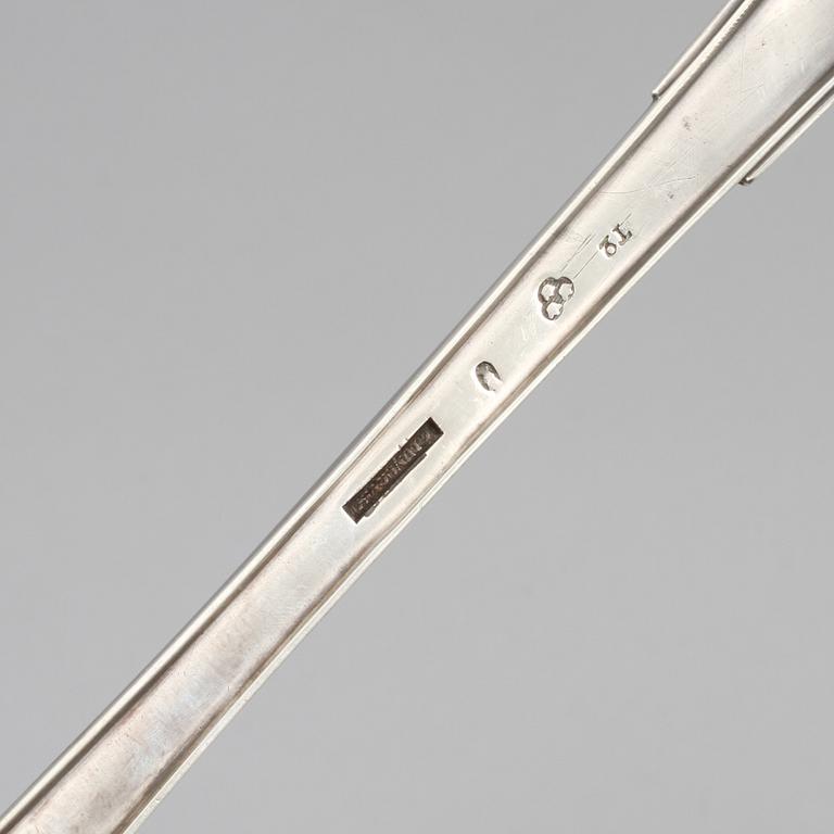 SOPPSLEV, silver, Zachris Lundqvist, Stockholm, 1801, vikt 250 gram.