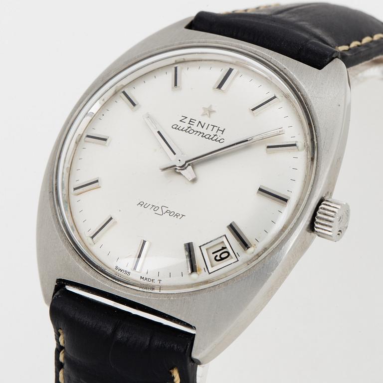 ZENITH, autosport, wristwatch, 34 mm.