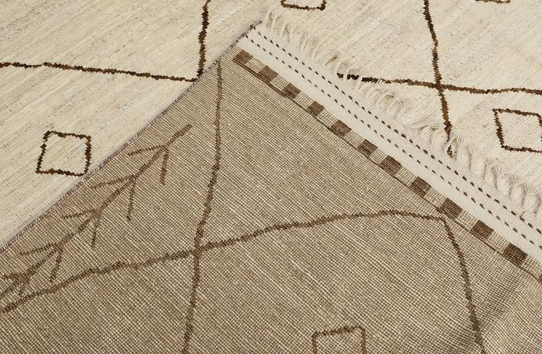 A carpet, Morocco design, c. 295 x 210 cm.