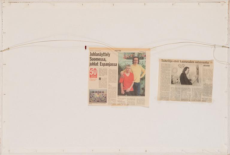 Pekka Ryynänen, serigrafia, signeerattu ja päivätty 1986-90, merkitty E. A. 10/13.