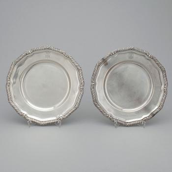 FAT, ett par, silver, K. Anderson, Stockholm 1915. Totvikt ca 340 gram.