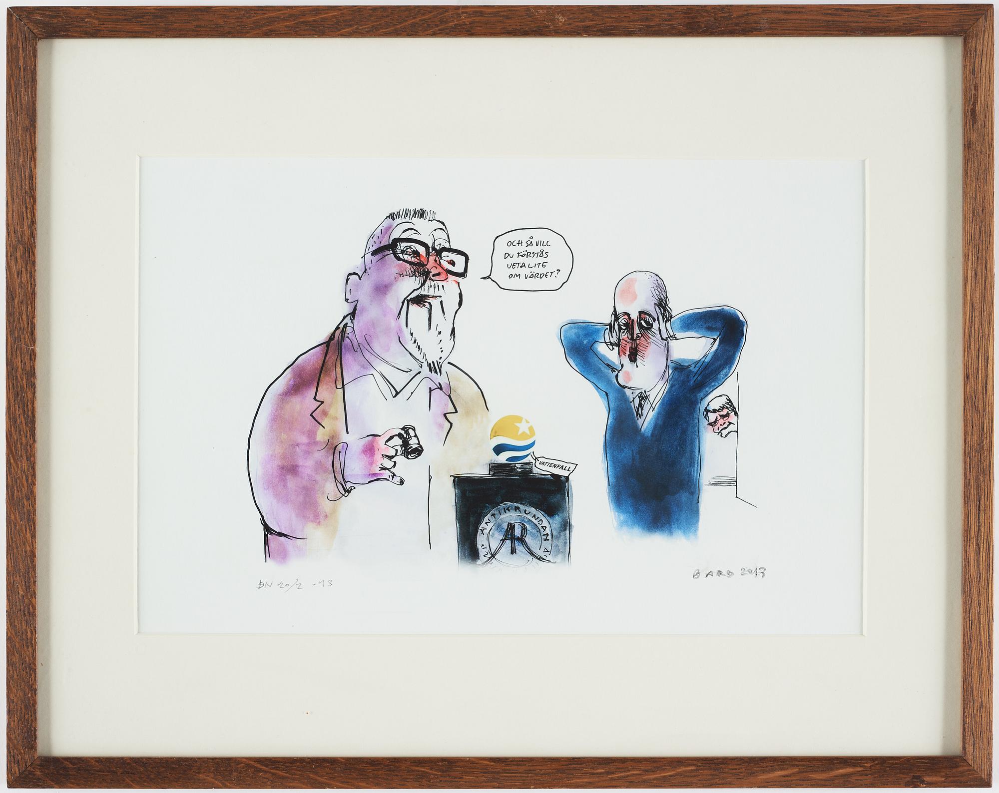 MAGNUS BARD, blandteknik, signerad och daterad 2013.