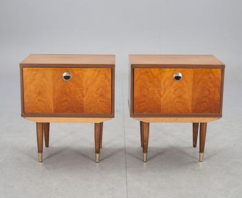 SÄNGBORD, ett par, 1960-tal.