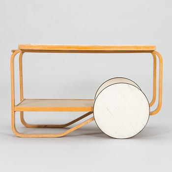 Alvar Aalto, a 1950s '98' tea trolley for Oy Huonekalu- ja Rakennustyötehdas Ab, Finland.