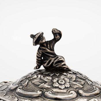 Joseph Angell, te- och kaffeservis, sterlingsilver, 7 delar, London 1817-1823.