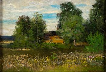 SEVERIN NILSON, oil on canvas, signed.