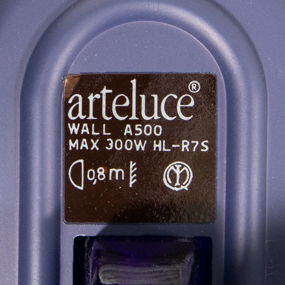 Perry King, Santiago Miranda & Gianluigi Arnald, wall lamps, "Jill", 5 pcs, Arteluce/Flos, Italy.