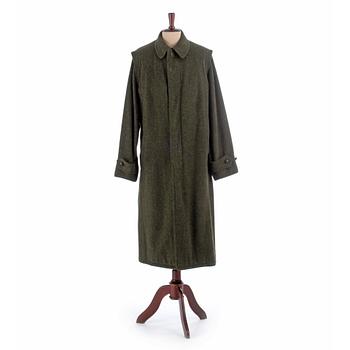 LODENFREY, a men's green wool coat.