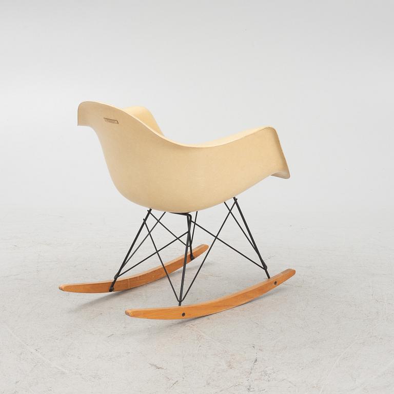 Charles & Ray Eames, a "RAR" rocking chair, Herman Miller, USA, 1961.