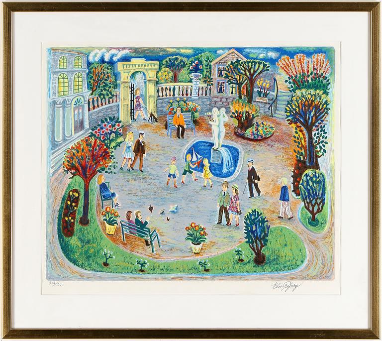 ELIS RYBERG, färglitografi, signerad och numrerad 317/360.