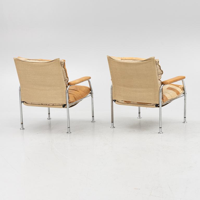 Armchairs, a pair, Sweden, 1970s/80s.