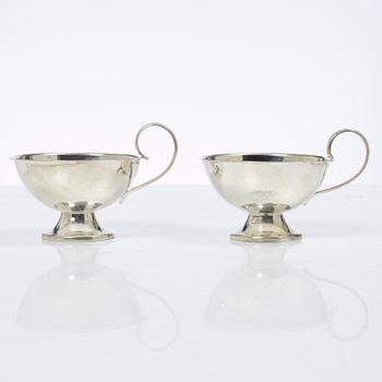 Punch mugs, 7 pcs, silver, Ceson Guldvaru Ab, Gothenburg 1960-1967.