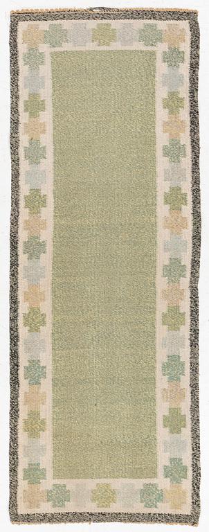 A flat weave 'Kastellholm' runner by Ingegerd Silow, c 247 x 90 cm, unsigned.