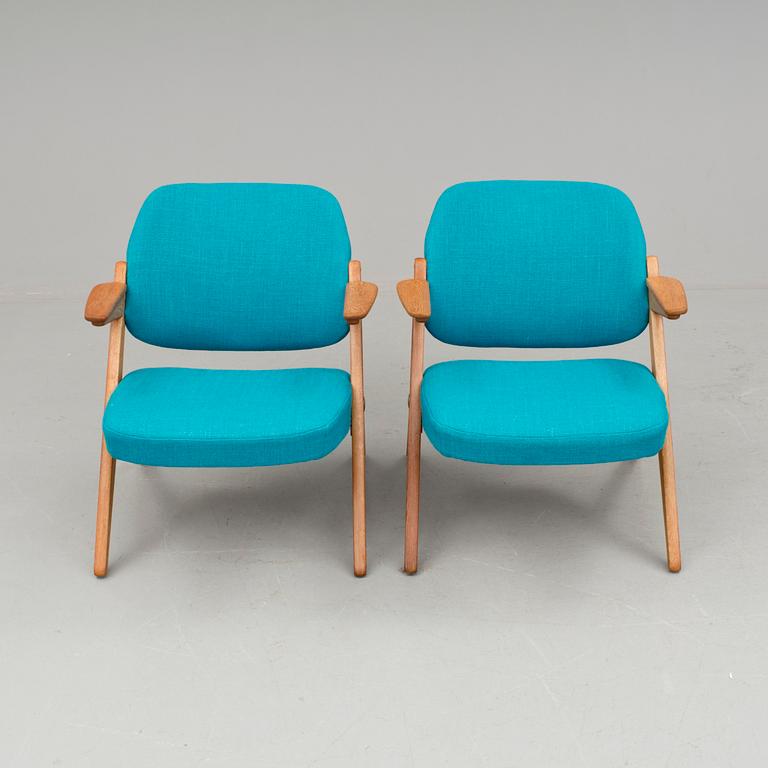 FÅTÖLJER, ett par, "Triva-serien.", Bengt Ruda för Nordiska Kompaniet, modellen formgiven 1953.